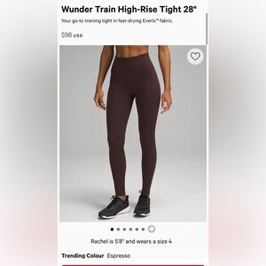 Wunder Train 28” High Rise Leggings